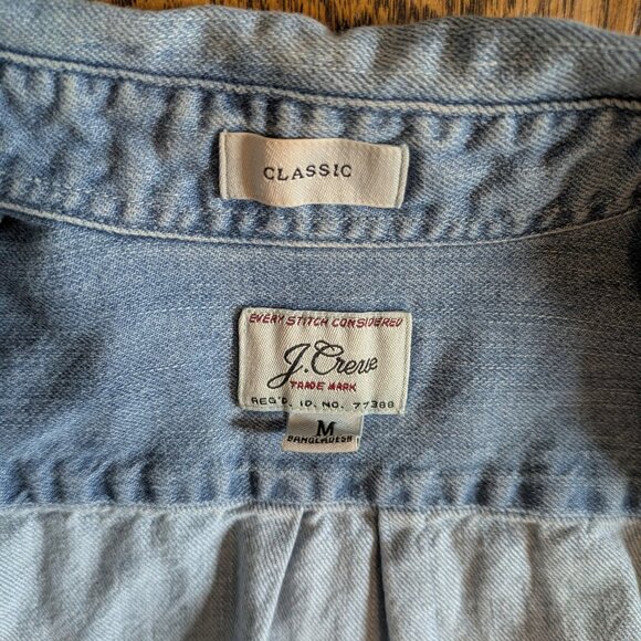 J. Crew Classic Fit Denim Shirt, Medium - Picture 3 of 3